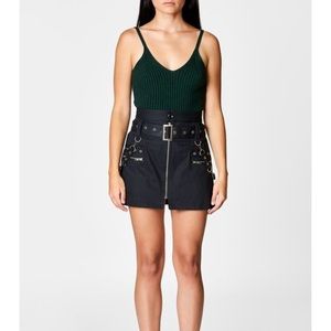 LF belted zip skirt (size 8 or small)